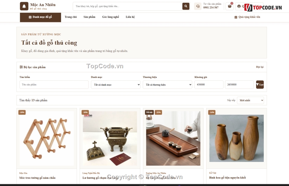 website,website dự án,đồ gỗ,web bán đồ gỗ